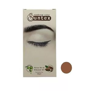 کیت رنگ ابرو سانتکس (Suntex) شماره N7-E8 رنگ بلوند روشن حجم 30 میلی‌لیتر مجموعه 2 عددی