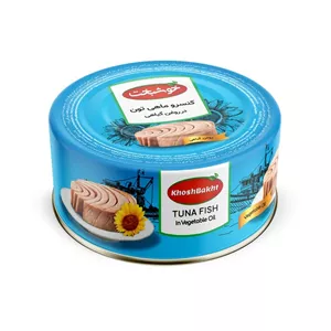 کنسرو ماهی تون در روغن گیاهی خوشبخت 180 گرم - 2 عددی