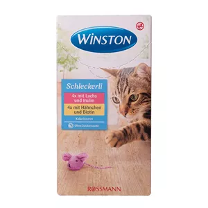 بستنی گربه Winstone وینستون طعم مرغ و ماهی مجموعه 8 عددی