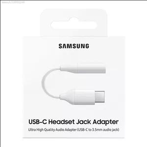 مبدل جک تایپ سی به AUX اصلی  سفید