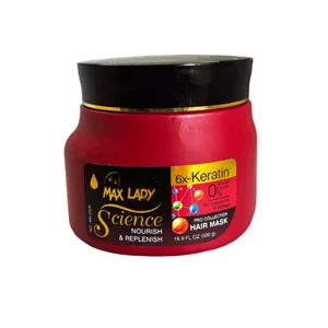ماسک مو مکس لیدی (Max Lady) مدل Nourish & Replenish حجم 500 میلی لیتر