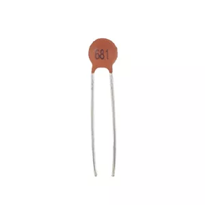 خازن عدسی 680 پیکو فاراد کد 681 بسته 50 عددی
