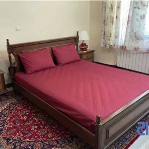 روتختی کشدار تترون ساده دونفره کد ۱۴۰۰۰۳۳۰۲ (رنگ زرشکی) / 160*200 سانتی متر