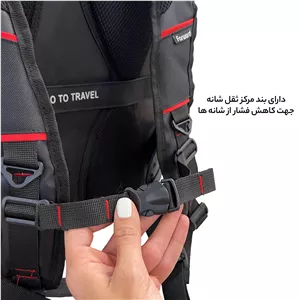 کوله پشتی لپ تاپ فوروارد کد GAMERS PRO 18 -0017 gaming مناسب برای لپ تاپ 17 اینچی و بزرگتر سرمه ای