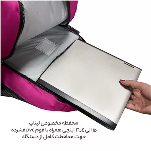کوله پشتی لپ تاپ فوروارد کد 6007LPB مناسب برای لپ تاپ 14 تا 15.6 اینچی مشکی