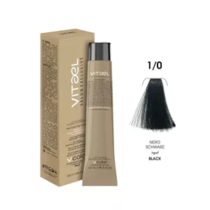رنگ مو ویتاال (vitael) شماره 1.0 مشکی طبیعی حجم 100 میلی‌لیتر