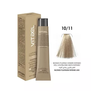 رنگ مو ویتاال (vitael) شماره 10.11 بلوند دودی پلاتینه قوی حجم 100 میلی‌لیتر