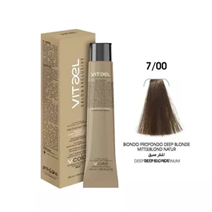 رنگ مو ویتاال (vitael) شماره 7.00 بلوند متوسط قوی حجم 100 میلی‌لیتر