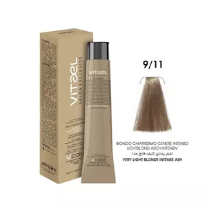 رنگ مو ویتاال (vitael) شماره 9.11 بلوند دودی روشن قوی حجم 100 میلی‌لیتر