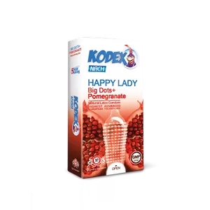 کاندوم کدکس (Kodex) مدل هپی لیدی بسته 10 عددی