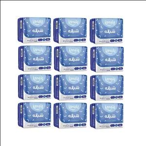 نوار بهداشتی پنبه ریز (Panberes) مدل شبانه بسته 12 عددی