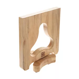 استند چاقو ثمین دست زنجان مدل 001 | قهوه‌ای روشن براق