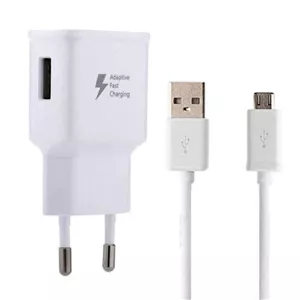 شارژر دیواری مدل A10 به همراه کابل تبدیل Micro USB سفید