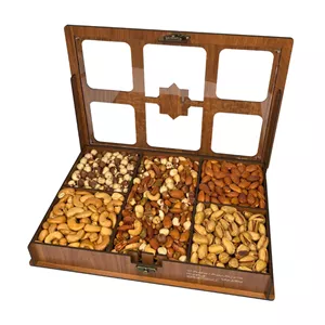 باکس کادویی چهار مغز مخصوص  1400 گرم عرشیا