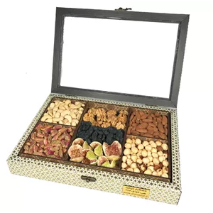 باکس کادویی آجیل شیرین 1100 گرم عرشیا