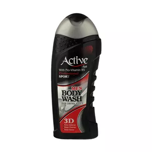 شامپو بدن مردانه اکتیو (Active) سری Sport مدل Black وزن 400 گرم حجم