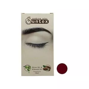 کیت رنگ ابرو سانتکس (Suntex) شماره E7.58 رنگ ماهگونی شکلاتی حجم 30 میلی‌لیتر