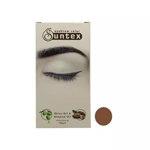 کیت رنگ ابرو سانتکس (Suntex) شماره CIN5-E6.81 رنگ دارچینی حجم 30 میلی‌لیتر