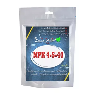 کود پودری ان پی کی سرزمین خاک مدل NPK-4-5-40 وزن 50 گرم
