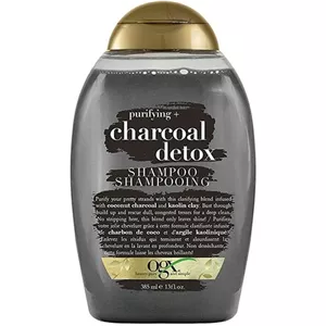 شامپو مو او جی ایکس مدل Purifying & Charcoal Detox حجم 385 میلی لیتر