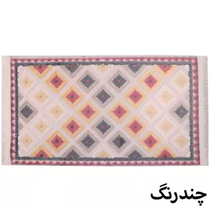 پادری طرح سنتی کد PJ-108606 سایز 49*87 سانتی متررنگ چند رنگ