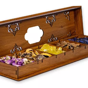 جعبه پذیرایی دمنوش مدل لیلی 200 گرم