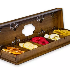 جعبه پذیرایی میوه خشک مدل لیلی 200 گرم