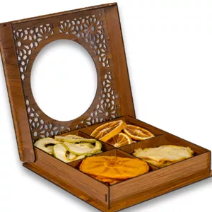 جعبه پذیرایی میوه خشک مدل نگین 140 گرم