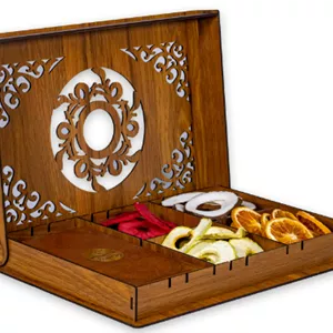 جعبه پذیرایی میوه خشک مدل مرمر 150 گرم