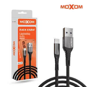 کابل شارژ آیفونیKH-99i IPHONE مشکی MOXOM  مشکی