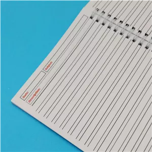 دفتر زبان طرح گروه One Direction کد DZ-216 سفید