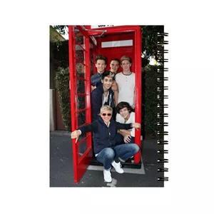 دفتر سیمی طرح گروه One direction کد d-726 چند رنگ