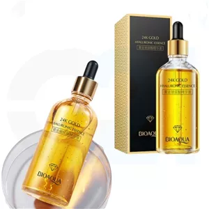 سرم آبرسان بیوآکوا حاوی طلا و هیالورونیک اسید ۱۰۰ میلی لیتر