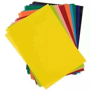 کاغذ رنگی یک رو رنگدونه سایز 25*35 بسته 20 عددی