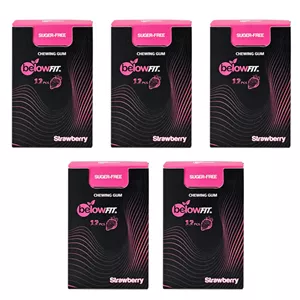 آدامس بدون قند با طعم توت فرنگی بیلو بسته 5 عددی