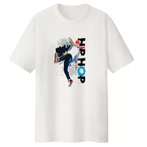 تی شرت لانگ آستین کوتاه مردانه مدل hip hop کد LL84 S  فری سایز (36-46)