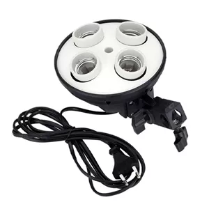 نور ثابت پروژکتور 4 لامپ دیاموند به همراه سافت باکس Diamond LED Video Light مشکی
