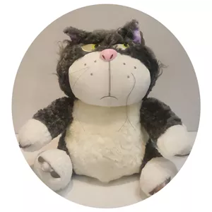 عروسک گربه لوسیفر طوسی تیره