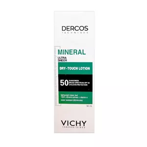 کرم ضد آفتاب بدون رنگ ویشی SPF 50 مدل Dercos ‌مناسب انواع پوست‌ حجم 92 میلی‌لیتر