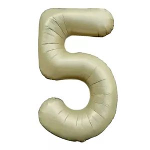 بادکنک فویلی هوس اف بیرتا مدل عدد 5 | آبی کم‌رنگ