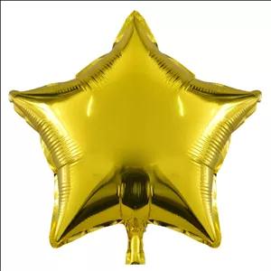 بادکنک فویلی طرح ستاره کد S1 | طلایی