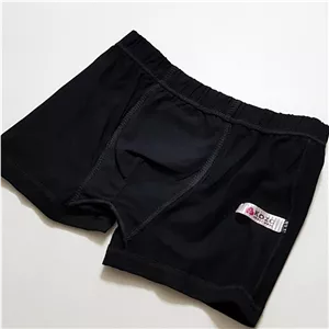 شورت پسرانه کوزا مدل پادار پنبه ای کد 4595 رنگ مشکی 6 تا 8 سال