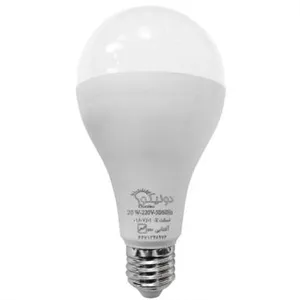 لامپ ال ای دی 20 وات دونیکو (Doniko) مدل حبابی E27 رنگ آفتابی