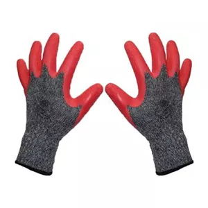 دستکش ایمنی استادکار مدل ضد برش 1 رنگ قرمز بسته 2 عددی