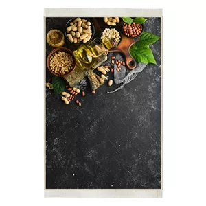 فرش آشپزخانه هانوکس مدل مدرن طرح گرانیت و ادویه کد AHC-887-1 200*300 سانتی‌متر
