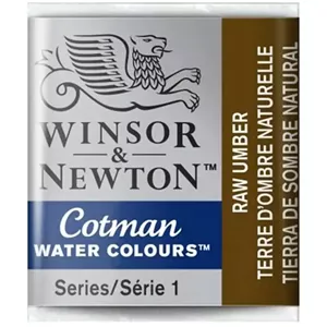 قرص آبرنگ وینزور اند نیوتن رنگ RAW UMBER مدل COTMAN