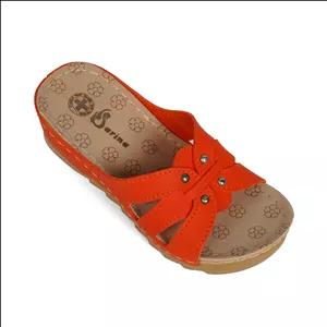 دمپایی دخترانه سارینا مدل شیما رنگ نارنجی 27