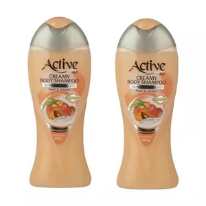 شامپو بدن اکتیو (Active) مدل هلو بادام وزن 400 گرم بسته 2 عددی