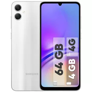 گوشی موبایل سامسونگ مدل Galaxy A05 4G دو سیم حافظه 64 گیگابایت و رم 4 گیگابایت نقره ای