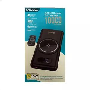 پاوربانک 10 هزار وایرلس kakusiga مدل ksc-661 مشکی